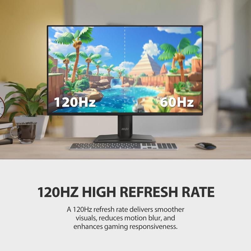 Monitor MSI PRO MP252 E2 24,5 polegadas 1920 x 1080 FHD 120 Hz 1